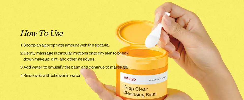 How to use Deep Clear Cleansing Balm