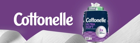 Cottonelle Ultra Comfort Toilet Paper, 6 Mega Rolls, 244 Sheets