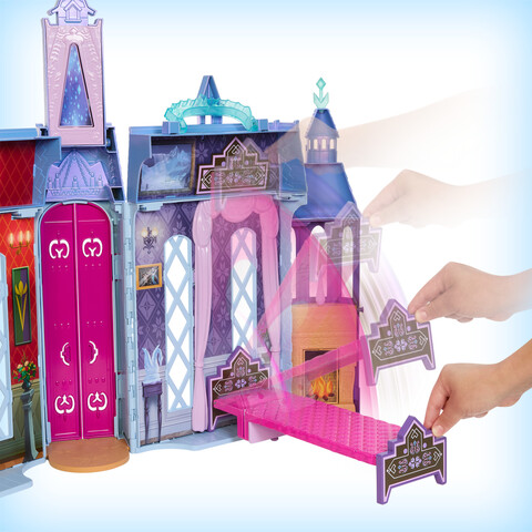 MATTEL DISNEY PRINCESS CASTLE BEDROOM PLAYSET ~ FOLDING DOLL HOUSE ~  CINDERELLA