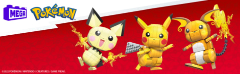 MEGA Pokémon Build And Show Pikachu Evolution Trio