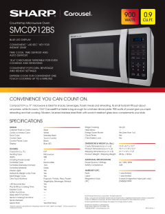 Sharp Compact 1.1 cu.ft. Countertop Microwave Oven – My Kosher Cart