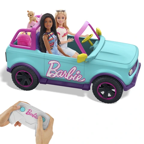 Barbie RC Barbie SUV Battery-Powered Toy Truck with Remote