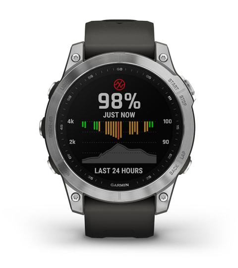 Garmin fenix 7 47mm Multisport GPS Smartwatch, Silver with 