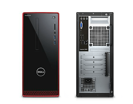 Dell Inspiron Desktop, AMD A10-8700p, 3.2Ghz, Radeon R9 360 2GB DDR5  Graphic Card, 8GB DDR3 Memory, 2TB HD, Windows 10 Home, i3656-3355BLK