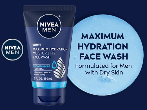 NIVEA MEN Maximum Hydration Moisturizing Face Wash - 5 Fl