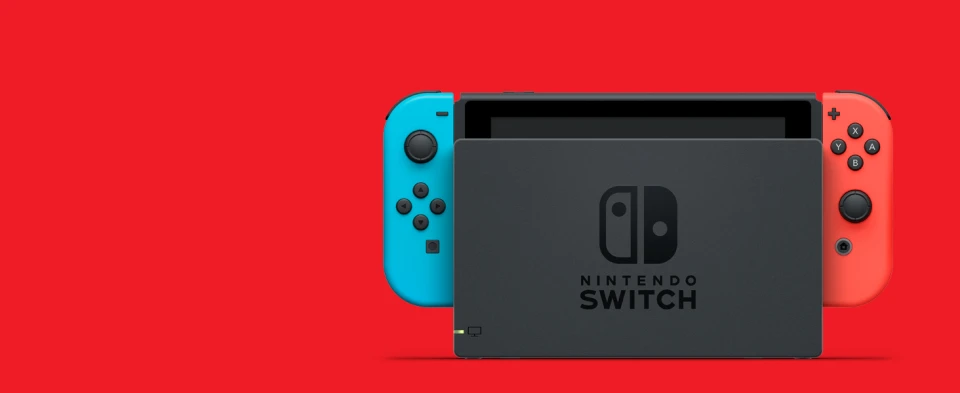 Nintendo Switch, LCD, Neon Blue/Red Joy‑Con, 32GB, Black