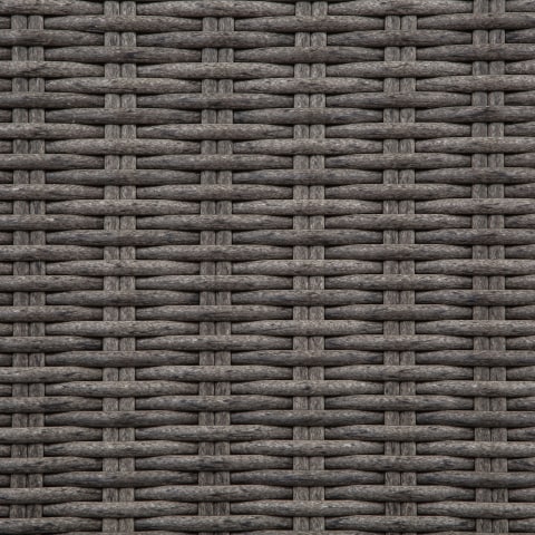 Grey Half Round Wicker