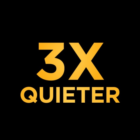3X Quieter