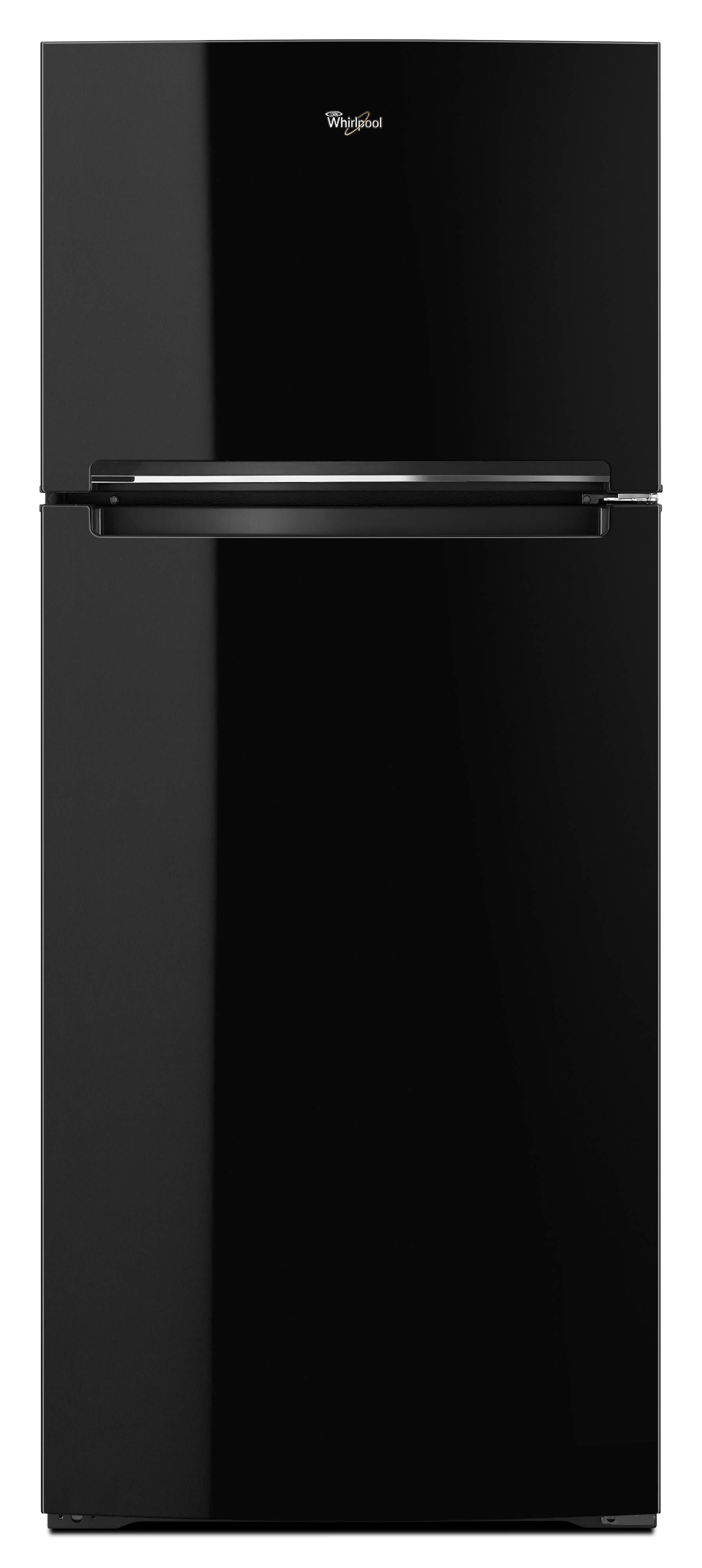 black whirlpool fridge with ice maker