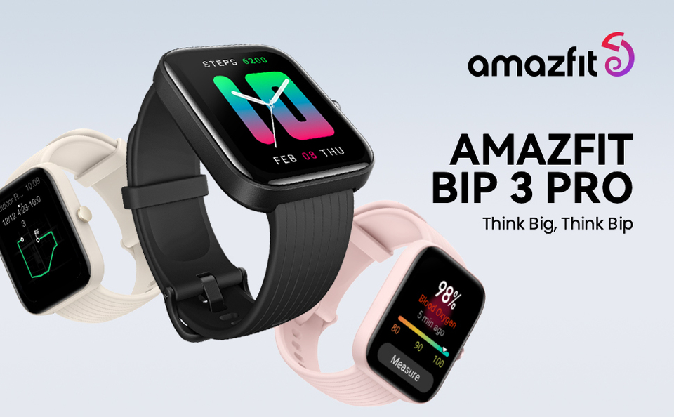 Smartwatch Amazfit Bip 3 Pro 1,69'' GPS Android/IOS Creme - W2171US3N