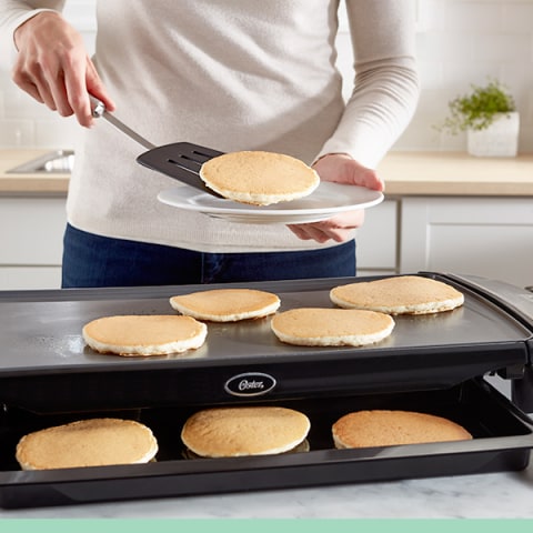 Oster DiamondForce 10-inch x 20-inch Nonstick Electric Griddle with Warming  Tray - AliExpress