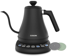 COSORI Electric Tea Kettle for Boiling Water, Stainless Steel Filter,  1.7L/1500W, Hot Water Boiler, Wide Opening&Automatic Shut Off, BPA-Free,  Black