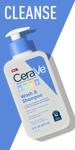 CeraVe Baby Body Wash and Baby Shampoo, Gentle Tear-Free Cleanser for  Sensitive Skin, 8 fl oz 