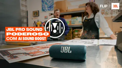 Caixa JBL Flip 7 Azul,35W RMS, Bluetooth em Promocao - Primetek