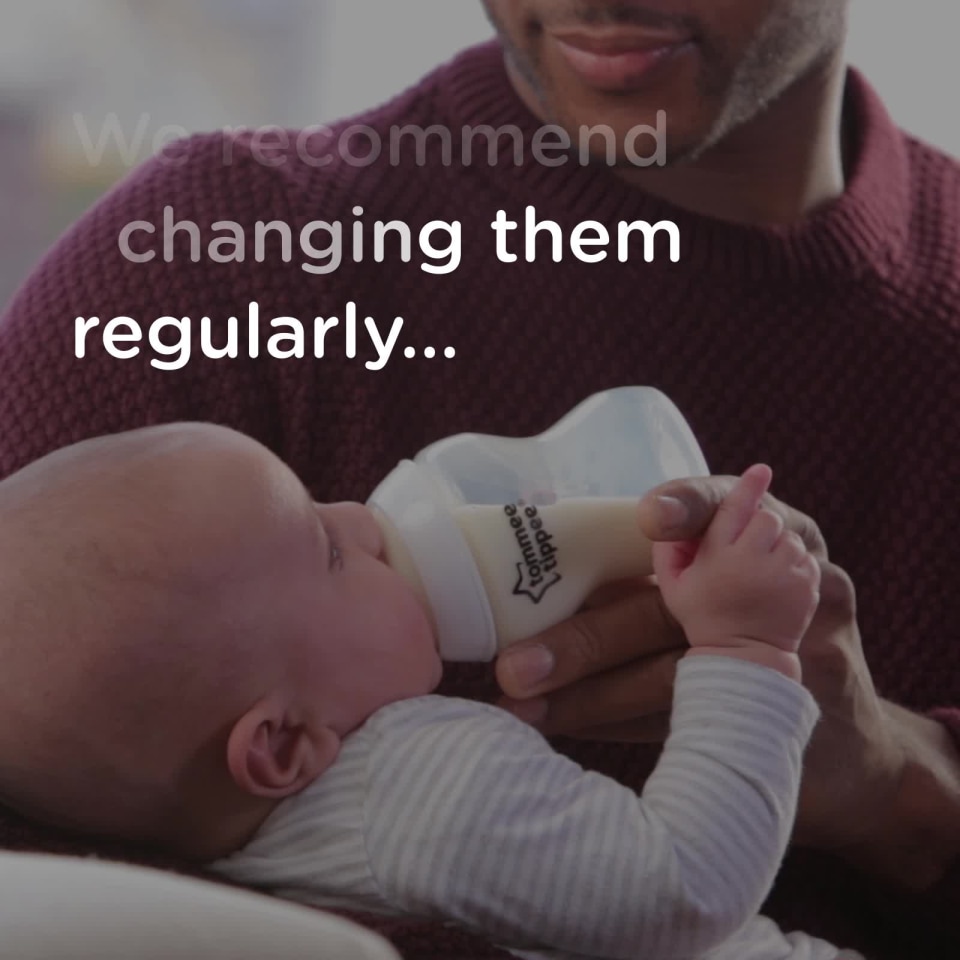 Tommee Tippee Closer to Nature Added Cereal Baby Bottle Nipples, 0