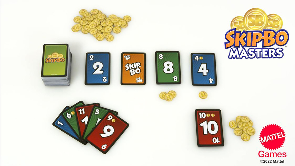 Skip-Bo Masters Card Game for Adults, Family Games for Game Night, Play  Numbers in Order