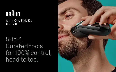 Braun All-In-One Style Kit Series 3 3450, 5-in-1 Trimmer for