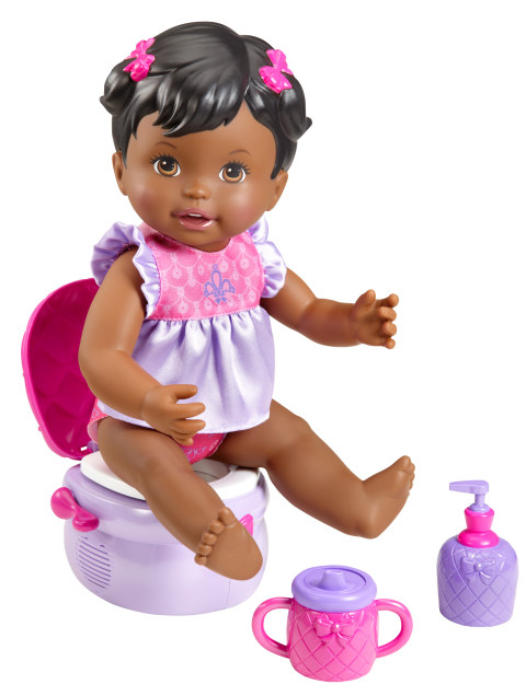 Little Mommy Princess and the Potty Time Bébé Poupon va au pot WC toilettes  