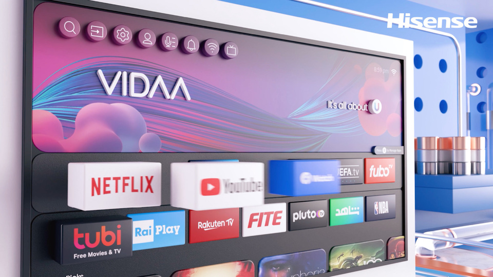 Hisense 32″ Class Led VIDAA A4 Series HD Smart TV 32A45GV