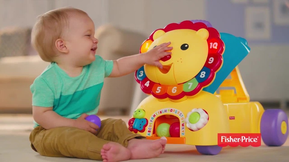 thumbnail video image 2 of Fisher-Price 3-in-1 Sit, Stride & Ride Interactive Lion, 2 of 11