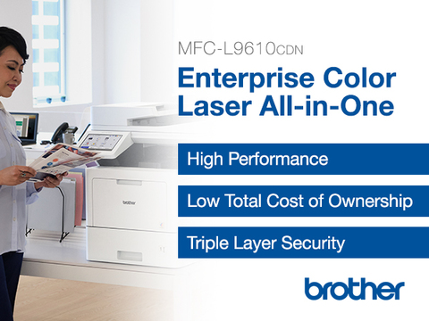 Brother Enterprise Color Laser All-in-One Printer for Mid to Large-Sized  Workgroups - MFCL9610CDN - All-in-One Printers 