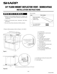 View Flush Mount Deflector Vent Installation PDF