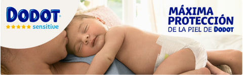 Dodot Pañales Bebé Sensitive Talla 2 (4-8 kg) 240 Pañales y