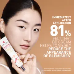 Woman holding BB Cream tube