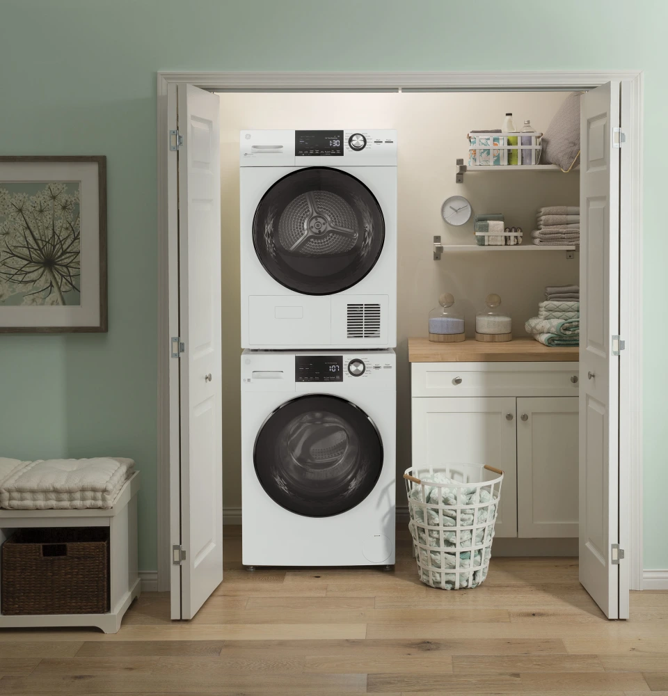 GE Appliances 24 Ventless Condenser Electric Dryer in White Nebraska Furniture Mart