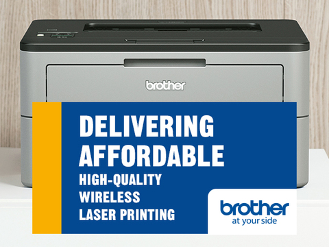 Brother Compact Monochrome Laser Printer, HL-L2350DW, Wireless