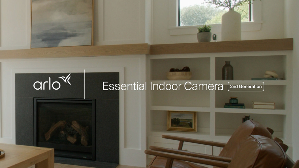 thumbnail video image 3 of Arlo Essential Indoor Camera HD (2nd Gen) - Wired Security Camera with Privacy Shield, 1 Cam, White VMC2060-1WMNAS, 3 of 15