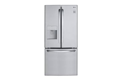 Lg 21 8 Cu Ft French Door Refrigerator With Ice Maker Stainless Steel Energy Star In The French Door Refrigerators Department At Lowes Com