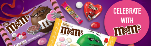 M&Ms Chocolate Candy Fudge Brownie Valentine - 9.5 Oz