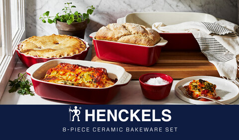 Henckels Ceramics 8-pc Mixed Bakeware & Serving Set, Assorted Colors -  Sam's Club