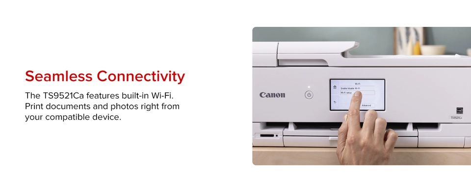 Canon PIXMA TS9521Ca Wireless Color All-In-One Inkjet Photo Canon PIXMA TS9521Ca Wireless Color All-In-One Inkjet Photo