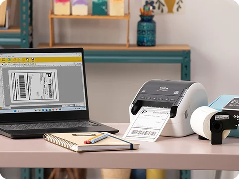 QL-1110NWBCV2 Wide-Format Thermal Label Printer Bundle | Brother