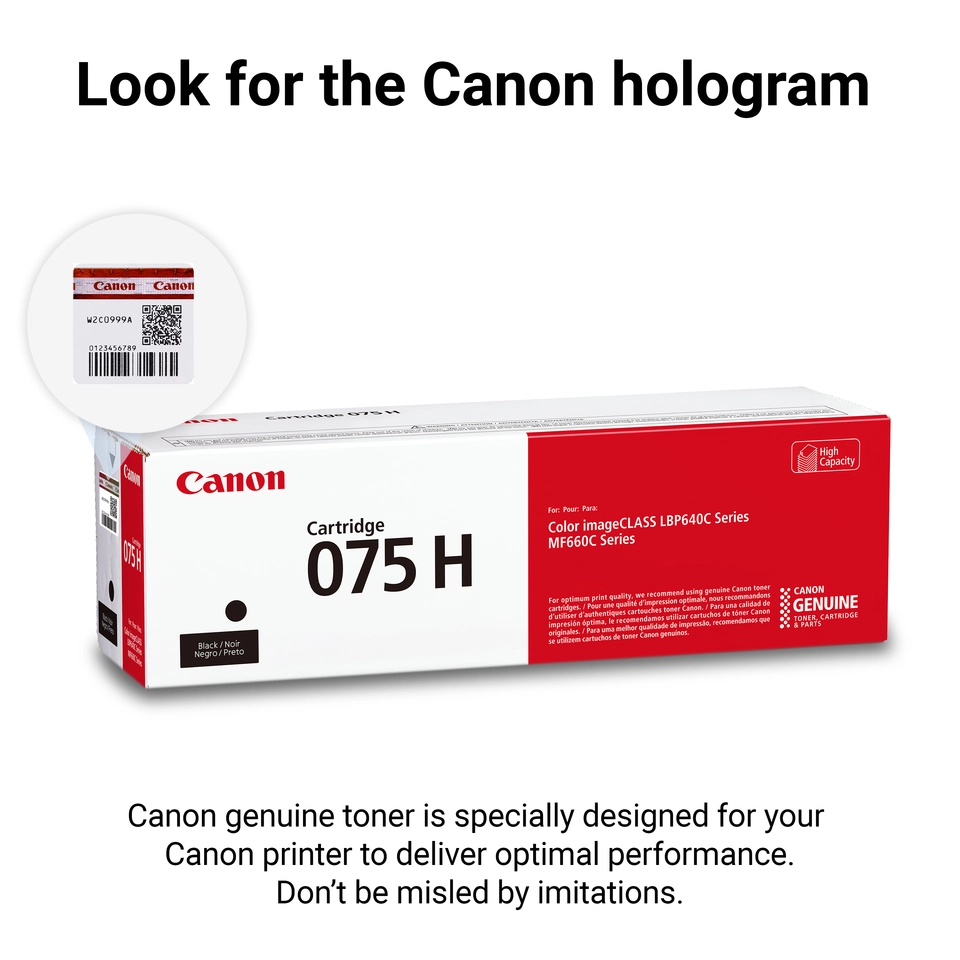 Canon 075 Black High Capacity Toner Cartridge - Micro Center
