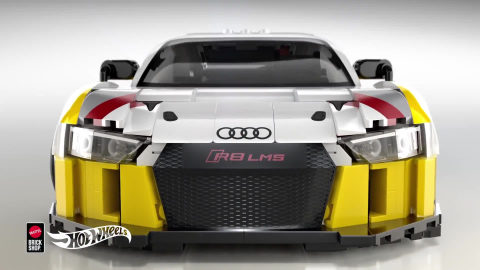 Mattel Brick Shop Hot Wheels 15 Audi R8 Lms Building Toy Kit (820