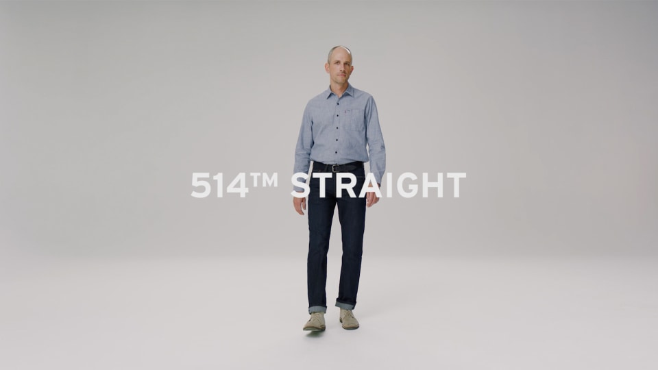 thumbnail video image 2 of Levi's Men's 514 Straight Fit Jeans, 2 of 5