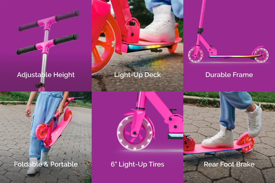 Jetson Highlight Motion-Powered Light-Up Scooter (Assorted Colors)