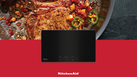 KitchenAid KCIG556JSS 36 Inch Induction Cooktop with 5 Elements