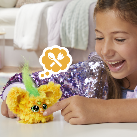 Furby Furblets Hoo-Lah Pineapple Mini Electronic Plush Toy for