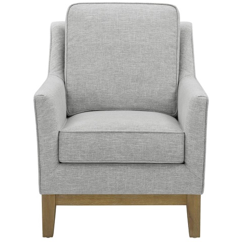 Thomasville Knox Gray Accent Chair  - front facing on a white background