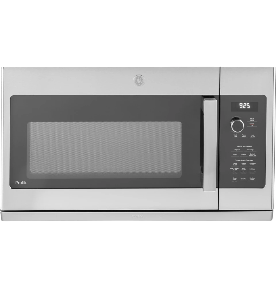 Over stove GE shops microwave with vent