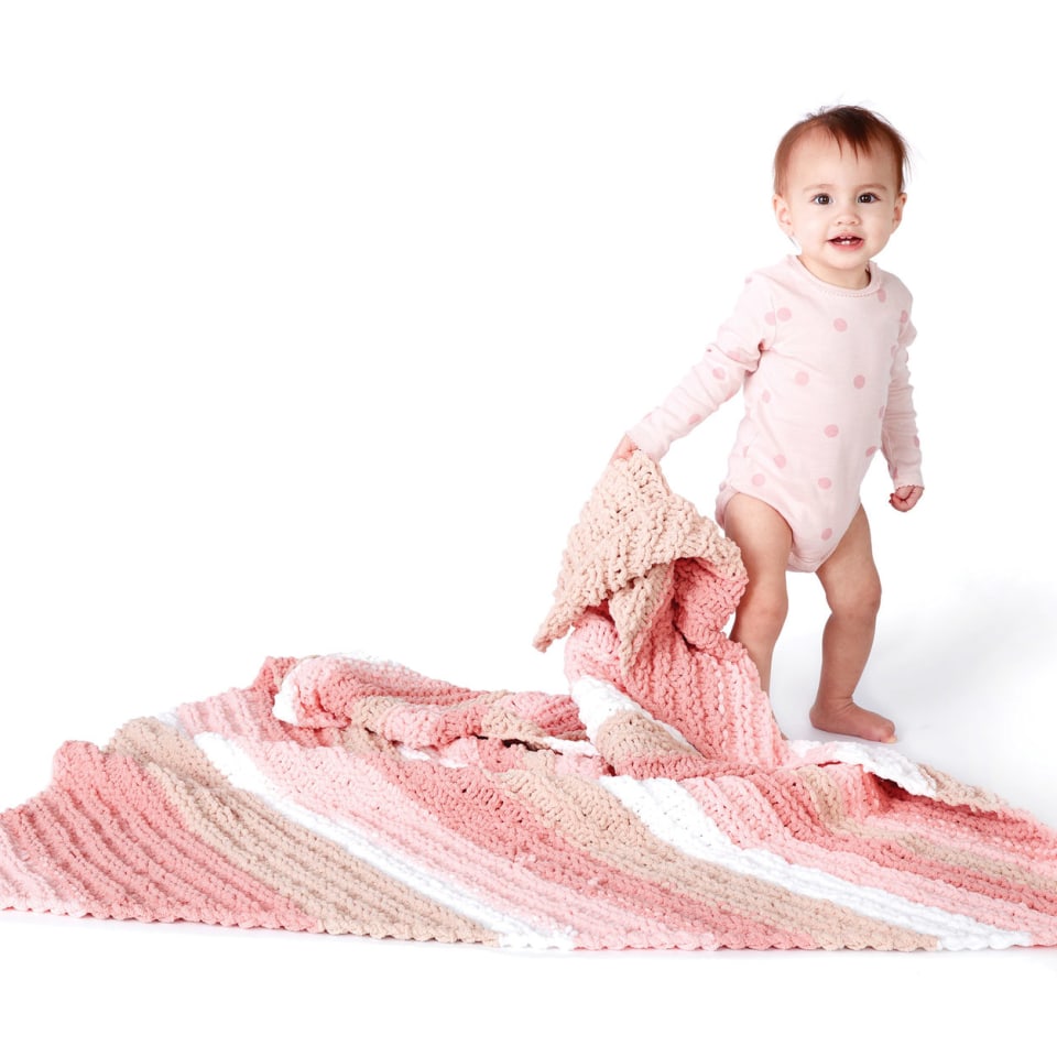 Bernat Baby Blanket Stripes Yarn-Above The Clouds, 1 count - Foods Co.
