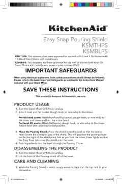 KitchenAid Secure Fit Pouring Shield - KSMTHPS 