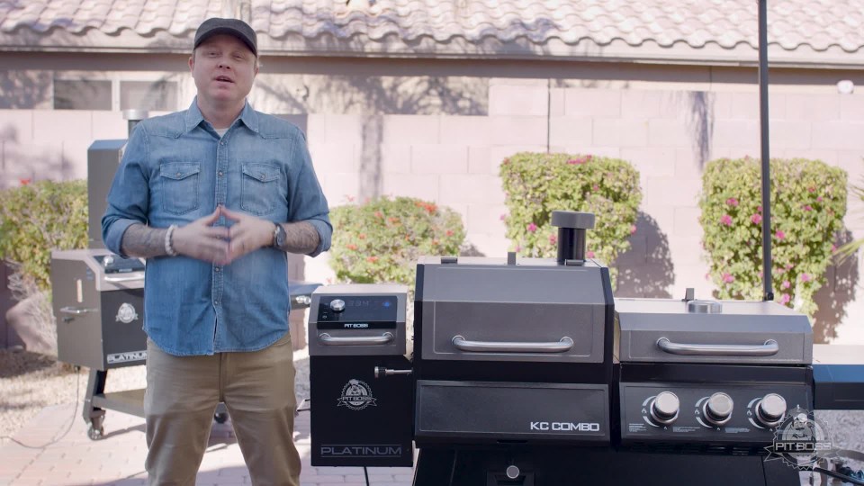 Pit Boss Platinum KC Combo, Wi-Fi® and Bluetooth® Wood Pellet and Gas Grill - image 2 of 16