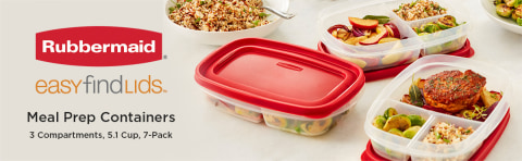 Rubbermaid 100-Piece Meal Prep Food Storage Containers Set (Assorted C –  Openbax