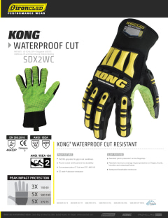 Ironclad Kong SDX2WC Waterproof Gloves - Cut Level A5