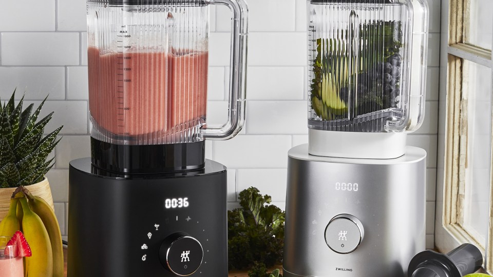 thumbnail video image 2 of ZWILLING Enfinigy 64-oz. Countertop Power Blender, Smoothie Blender, Crush Ice, Frozen Desserts, Silver, 2 of 6